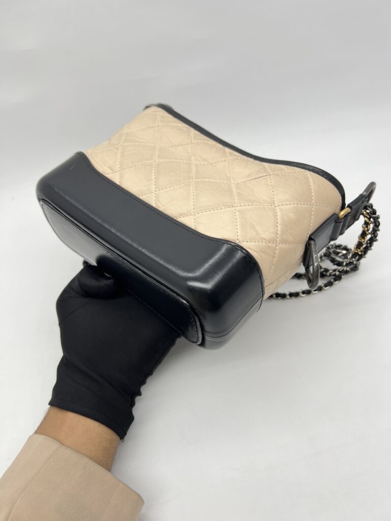 Chanel Gabrielle Small Beige Black