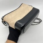 Chanel Gabrielle Small Beige Black