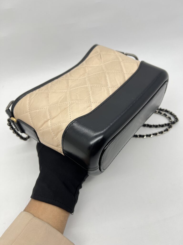 Chanel Gabrielle Small Beige Black