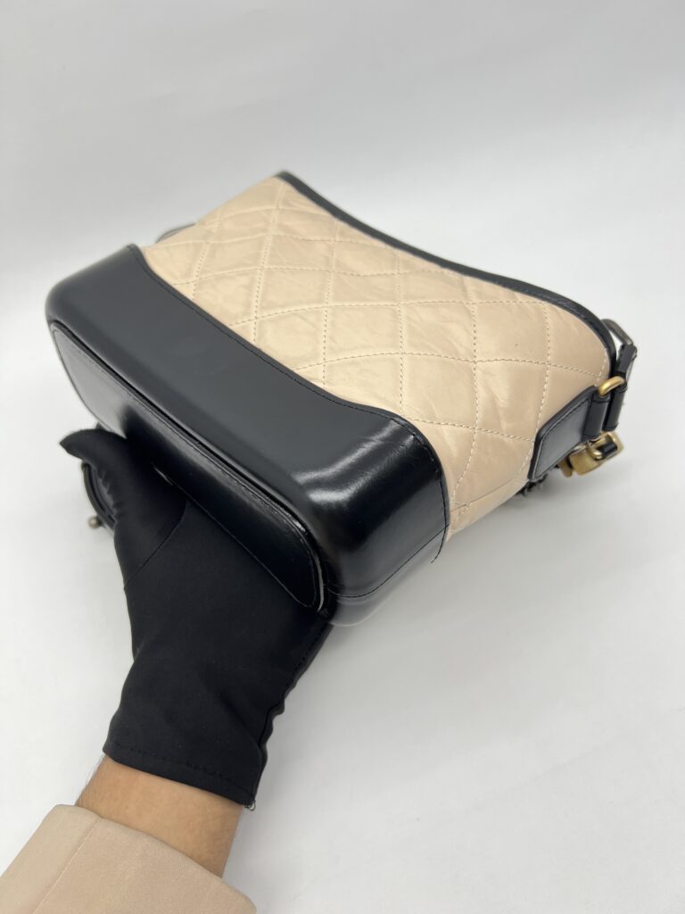 Chanel Gabrielle Small Beige Black