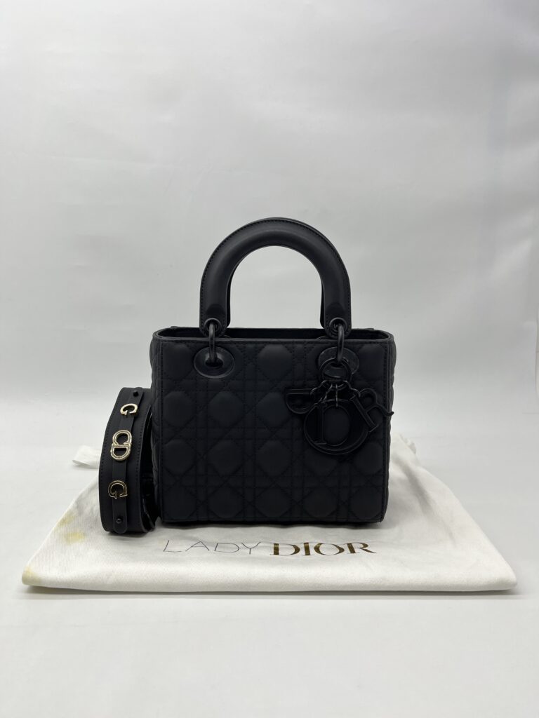 Dior Lady Dior Small All Black Matte