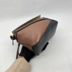 Loewe Puzzle Edge Small Braided Tricolors Black Prune Havana