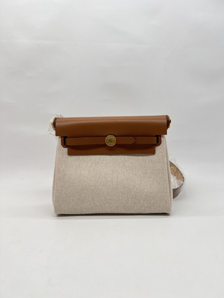 Hermes Mini Herbag Gold Naturale GHW