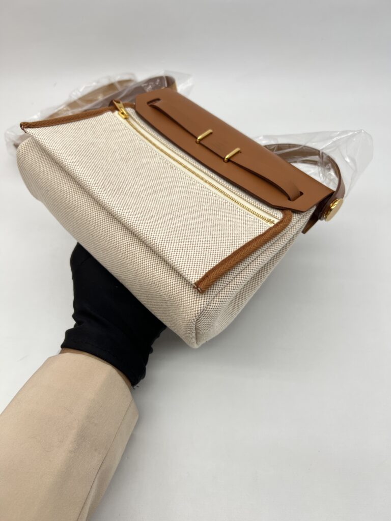 Hermes Mini Herbag Gold Naturale GHW