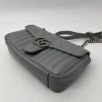 Gucci Marmont Flap Small Geometric Grey SHW