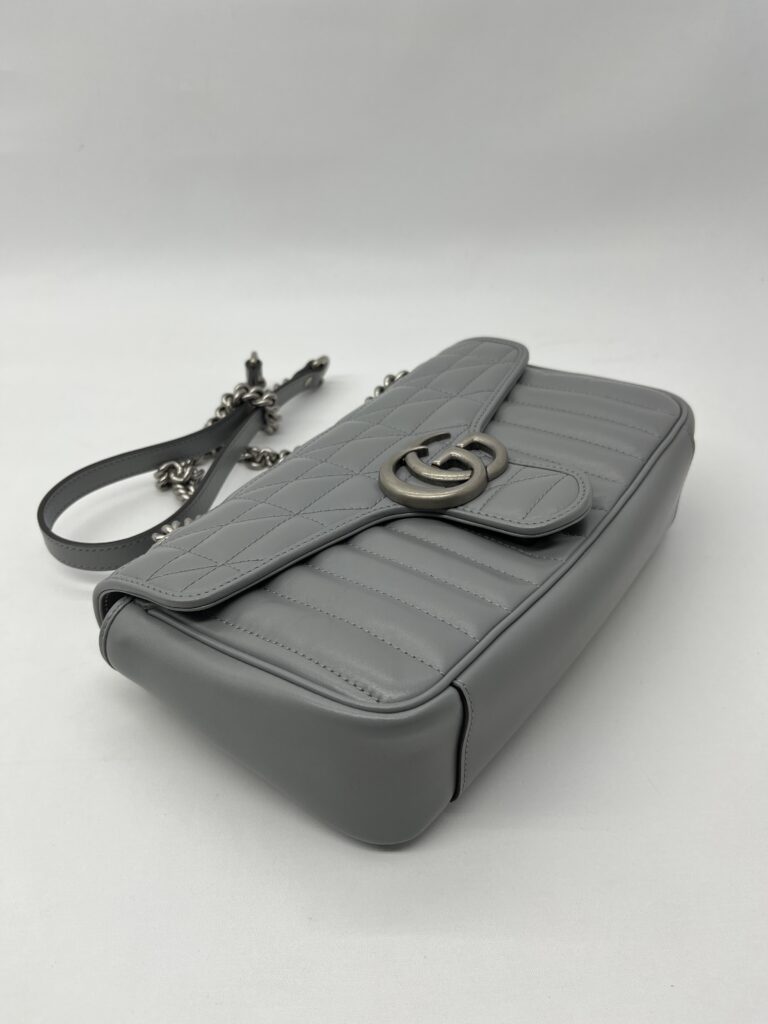 Gucci Marmont Flap Small Geometric Grey SHW