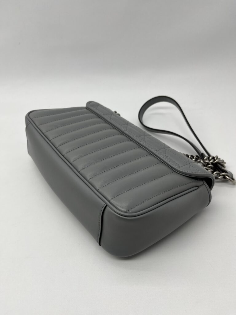 Gucci Marmont Flap Small Geometric Grey SHW