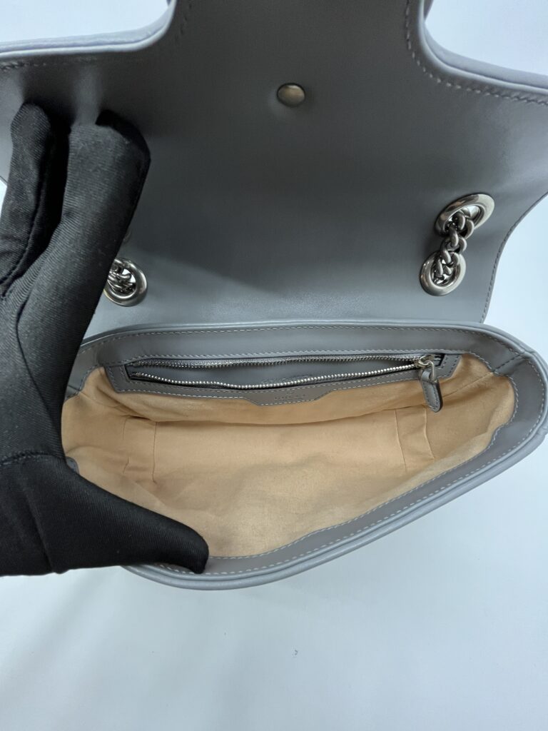 Gucci Marmont Flap Small Geometric Grey SHW