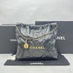 Chanel C22 Medium Lambskin Black GHW
