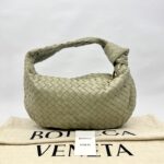Bottega Veneta Classic Jodie Intrecciato Travertine Green GHW