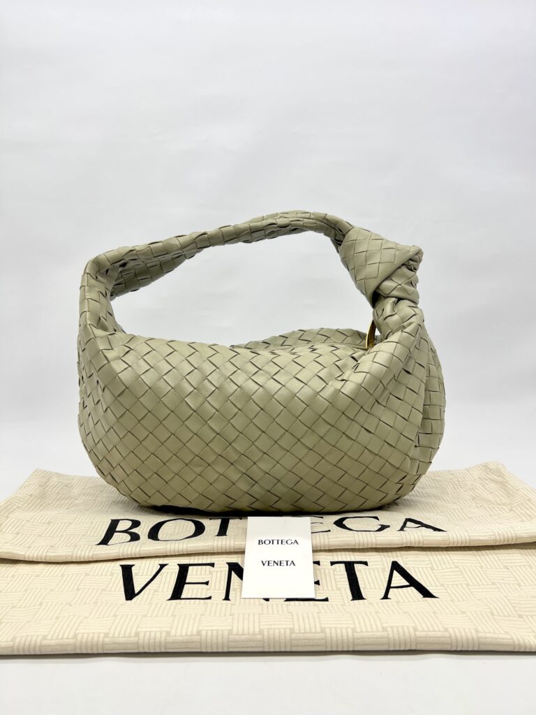 Bottega Veneta Classic Jodie Intrecciato Travertine Green GHW