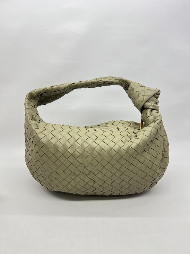Bottega Veneta Classic Jodie Intrecciato Travertine Green GHW