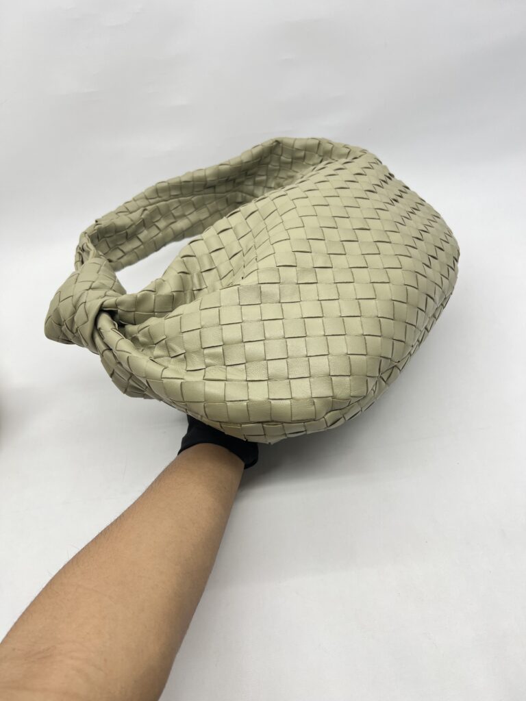 Bottega Veneta Classic Jodie Intrecciato Travertine Green GHW