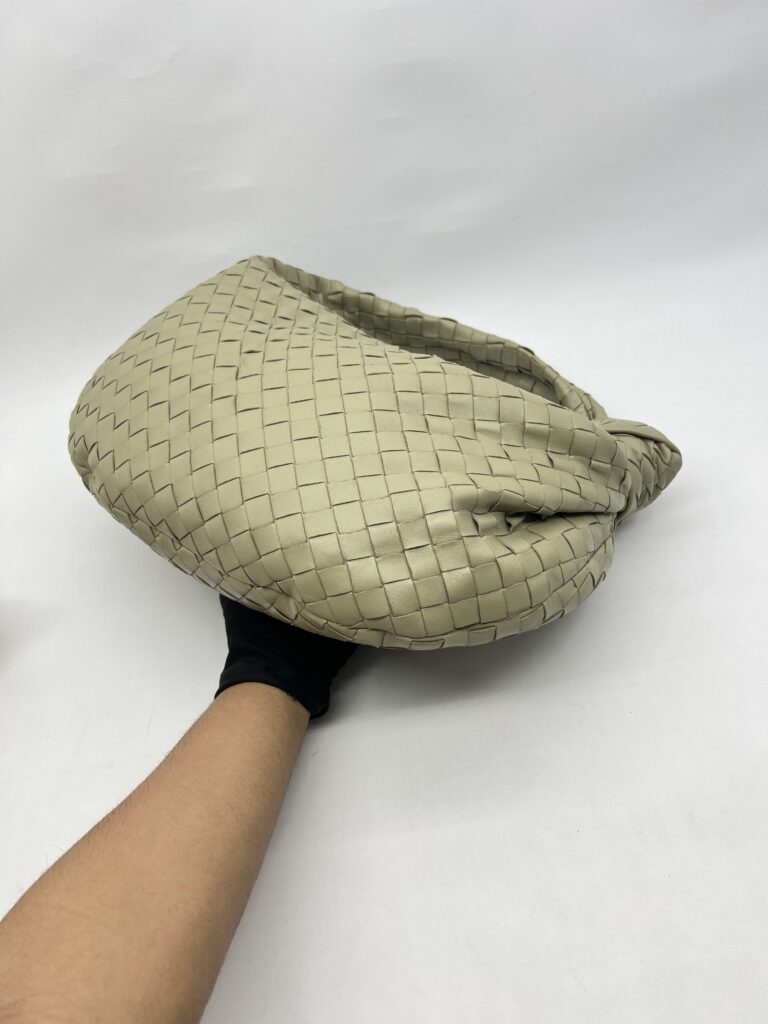 Bottega Veneta Classic Jodie Intrecciato Travertine Green GHW