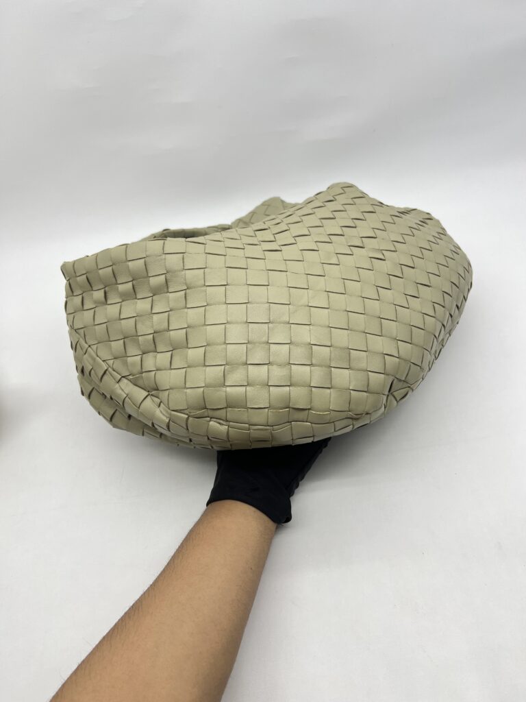 Bottega Veneta Classic Jodie Intrecciato Travertine Green GHW
