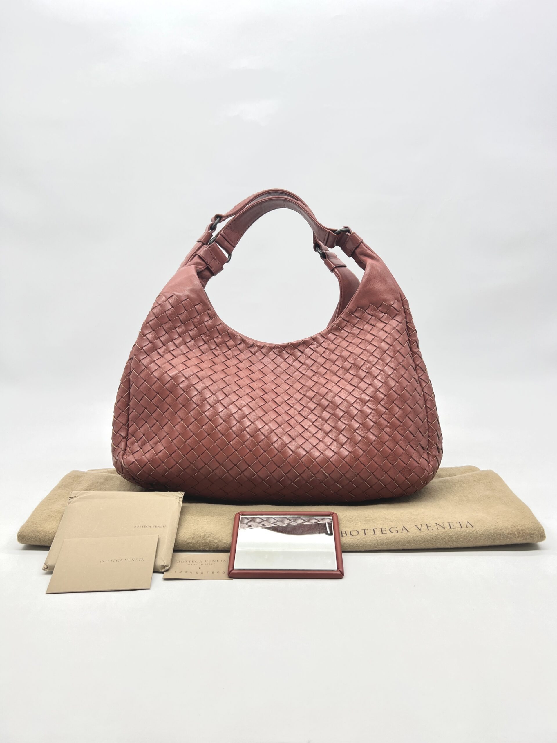 Bottega Veneta Campana Bag Red