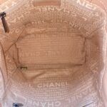 Chanel Square Stitch Tote Bag Pink Peach SHW
