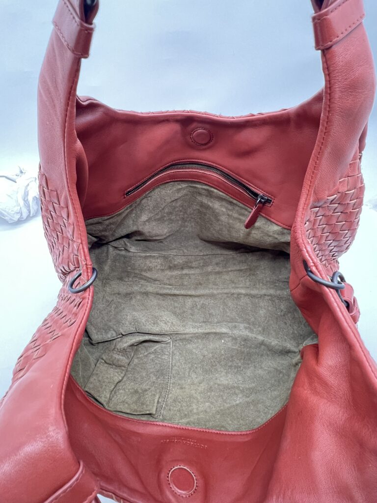 Bottega Veneta Campana Bag Red
