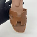 Hermes Oran Sandals Gold