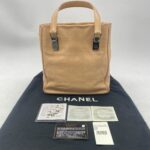 Chanel Square Stitch Tote Bag Pink Peach SHW