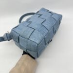 Bottega Veneta Brick Cassete Intrecciato Washed Denim SHW