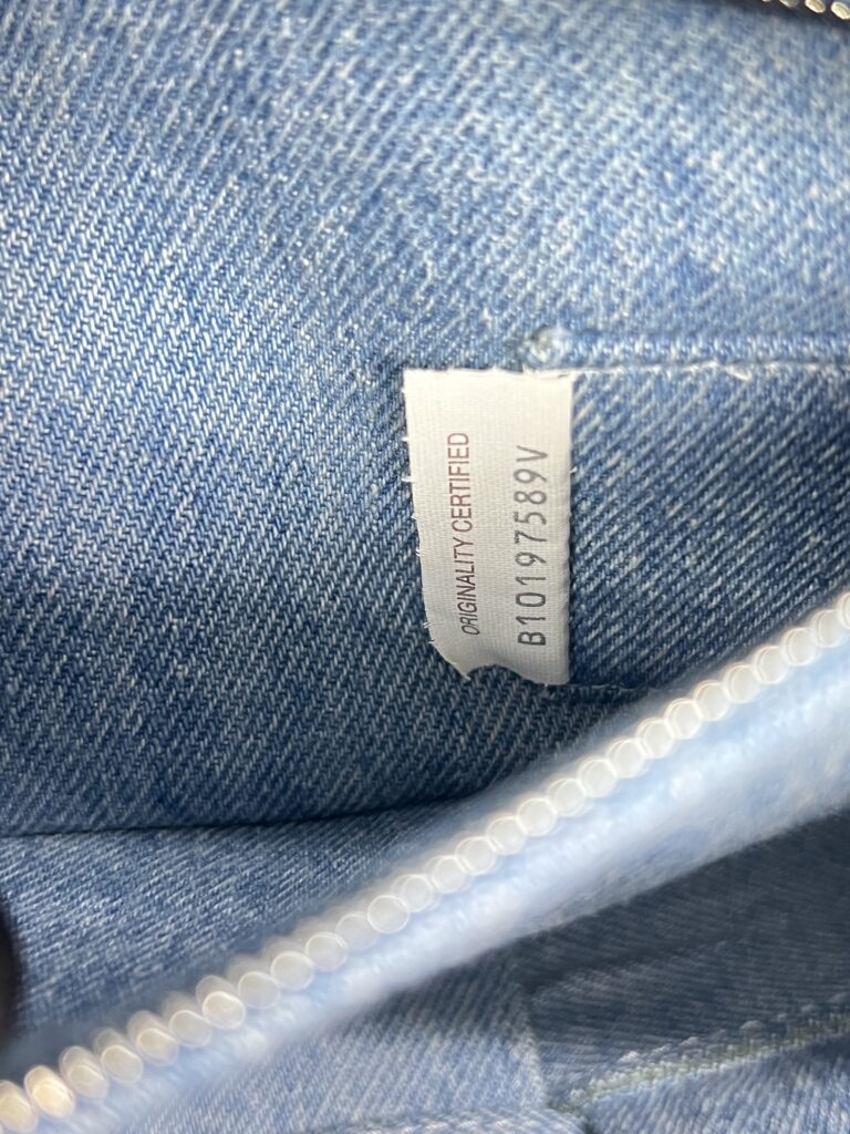 Bottega Veneta Brick Cassete Intrecciato Washed Denim SHW