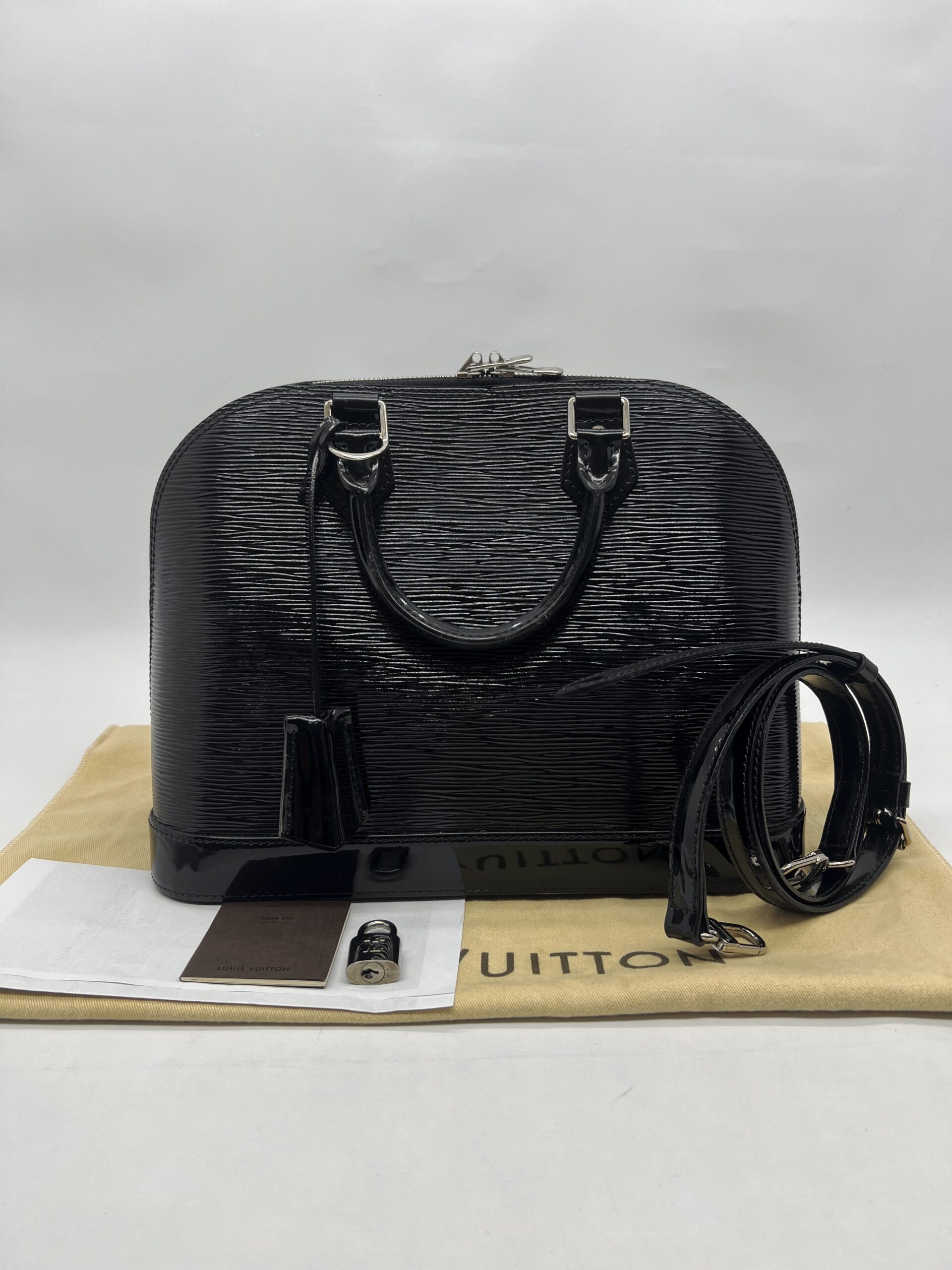 Louis Vuitton Alma PM Epi Black SHW