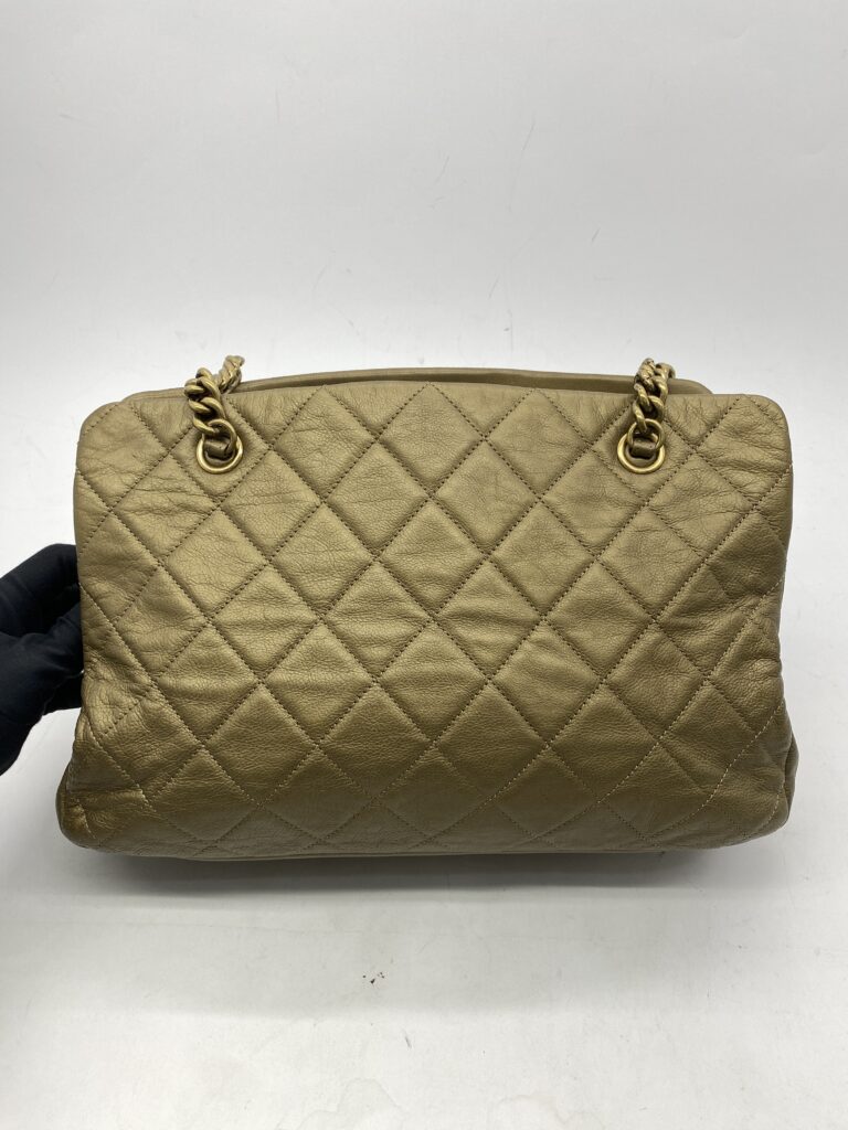 Chanel CC Crown Bag Gold GHW