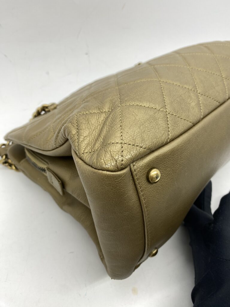 Chanel CC Crown Bag Gold GHW