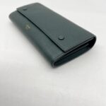 Celine Flap Wallet Dark Green