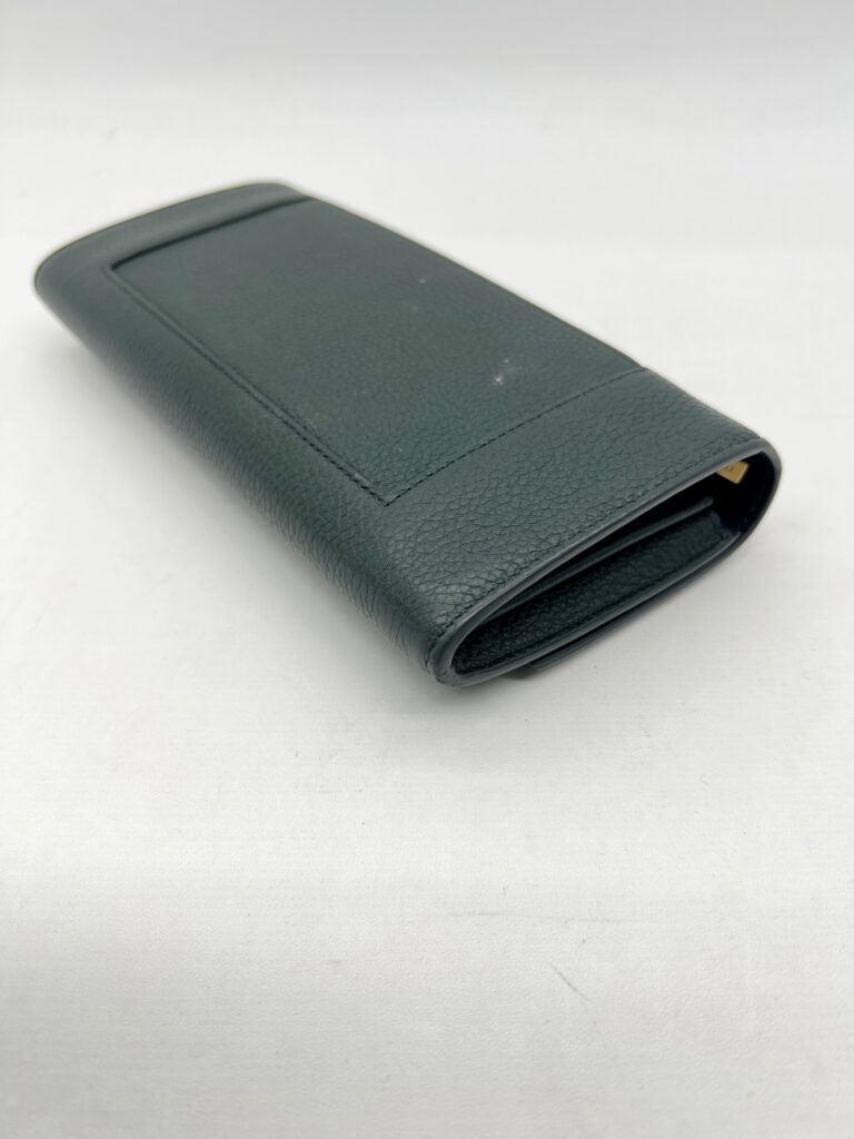 Celine Flap Wallet Dark Green