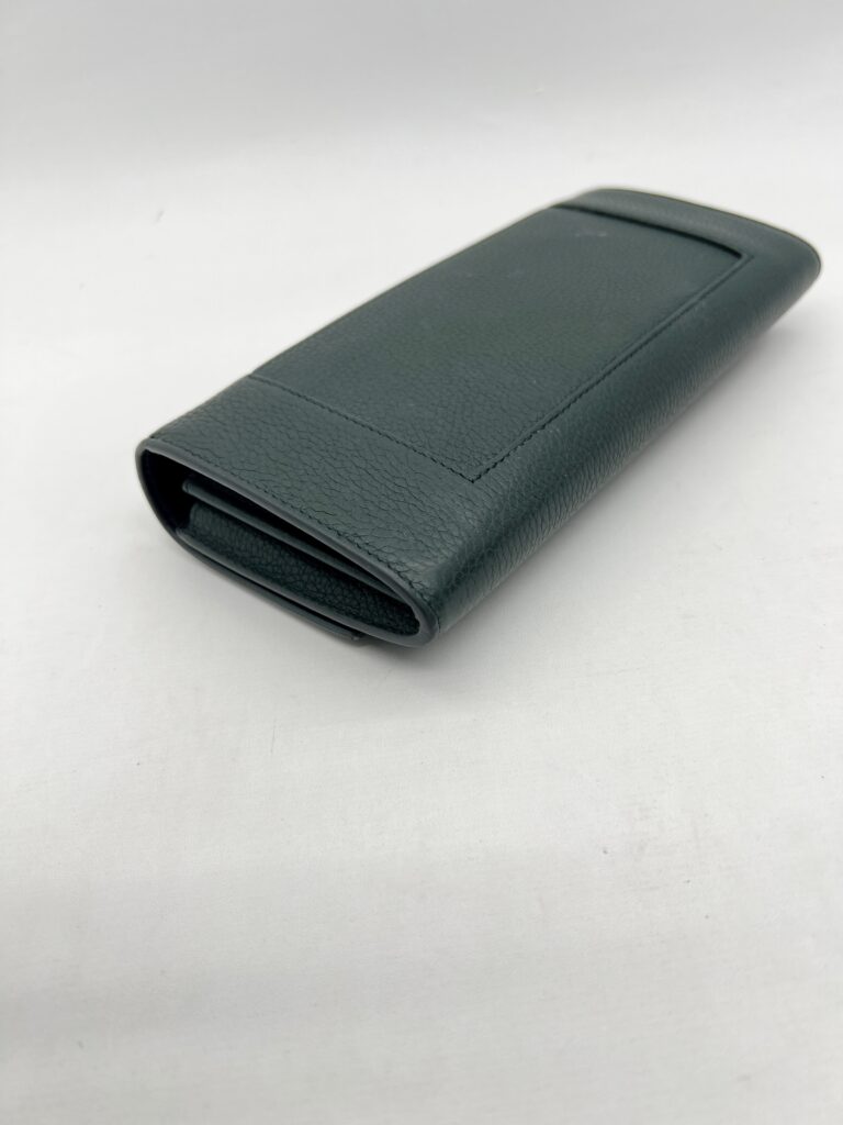 Celine Flap Wallet Dark Green