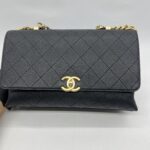 Chanel Flap Top Handle Caviar Black GHW