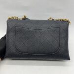 Chanel Flap Top Handle Caviar Black GHW