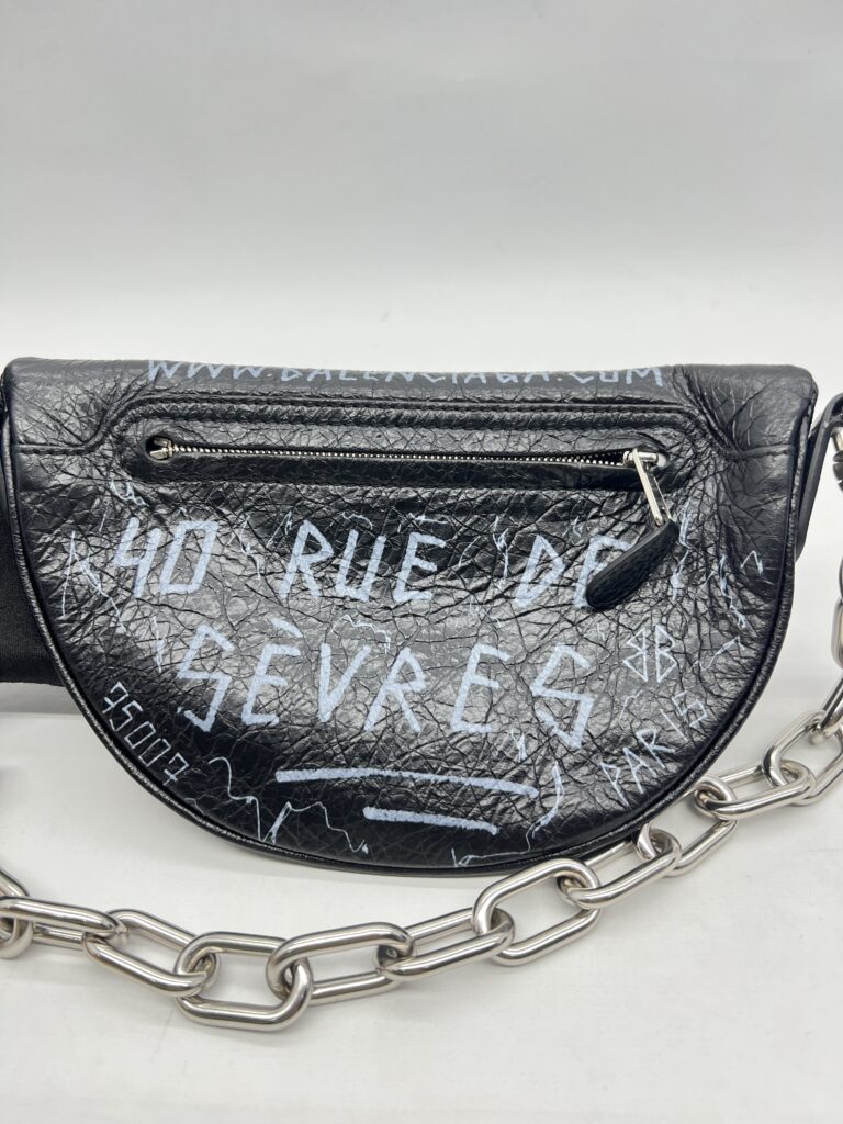 Balenciaga Bumbag Black Grafity SHW