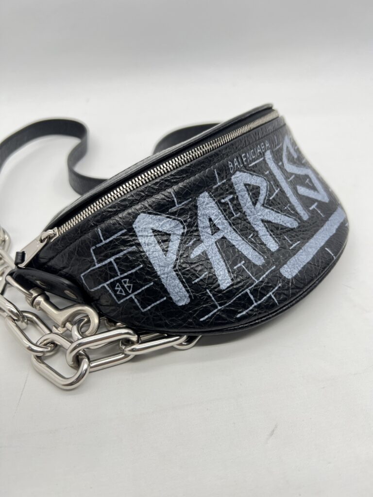 Balenciaga Bumbag Black Grafity SHW