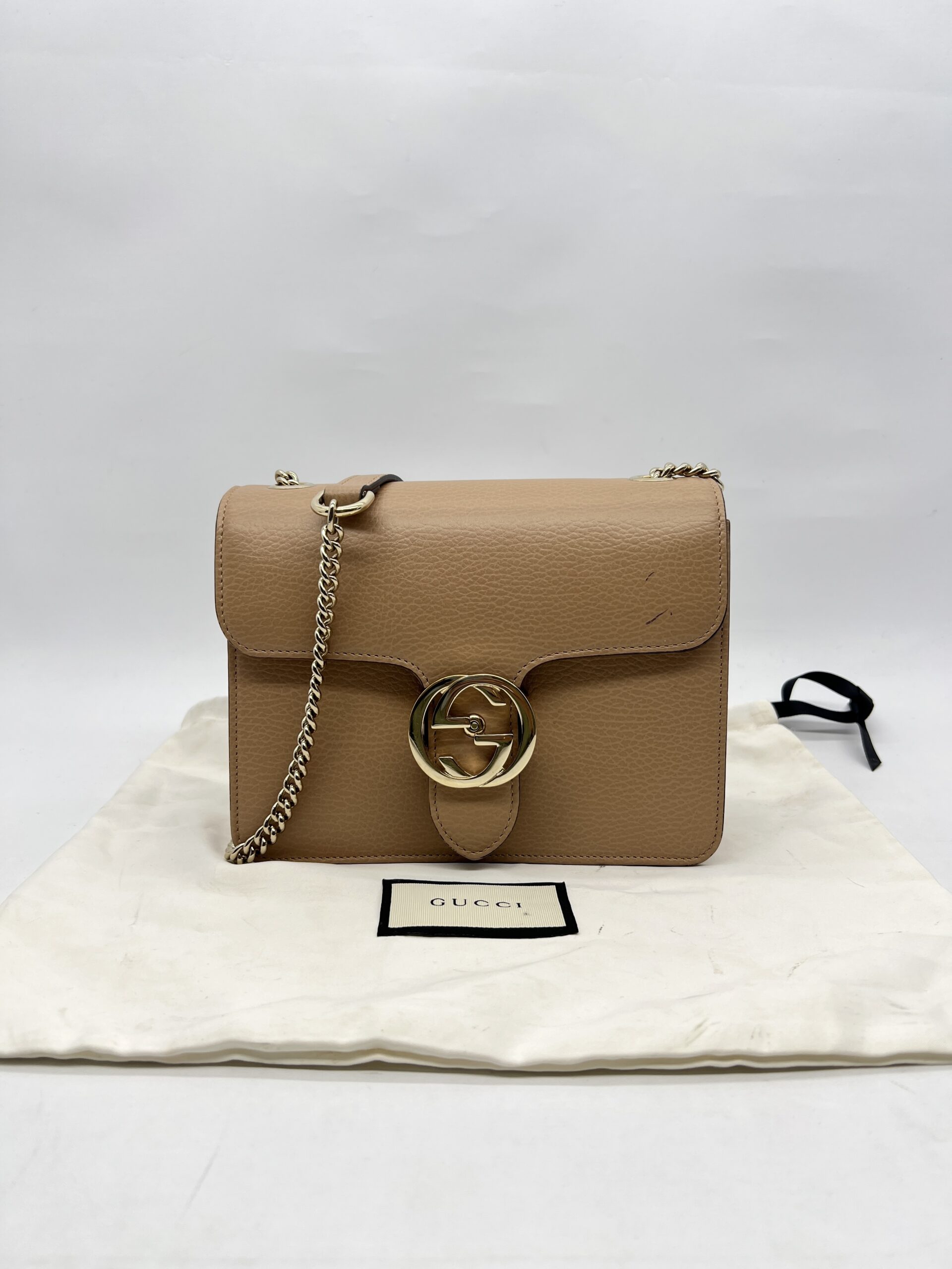 Gucci GG Interlocking Beige GHW