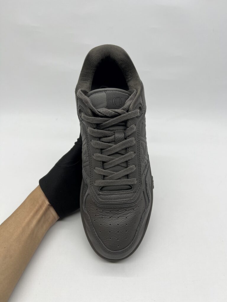 Dior B27 Uptown Low Top Grained Calfskin Gray