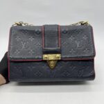 Louis Vuitton ST Sulpice PM Monogram Empreinte Marine Rouge GHW