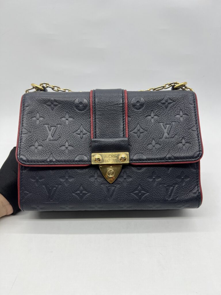 Louis Vuitton ST Sulpice PM Monogram Empreinte Marine Rouge GHW