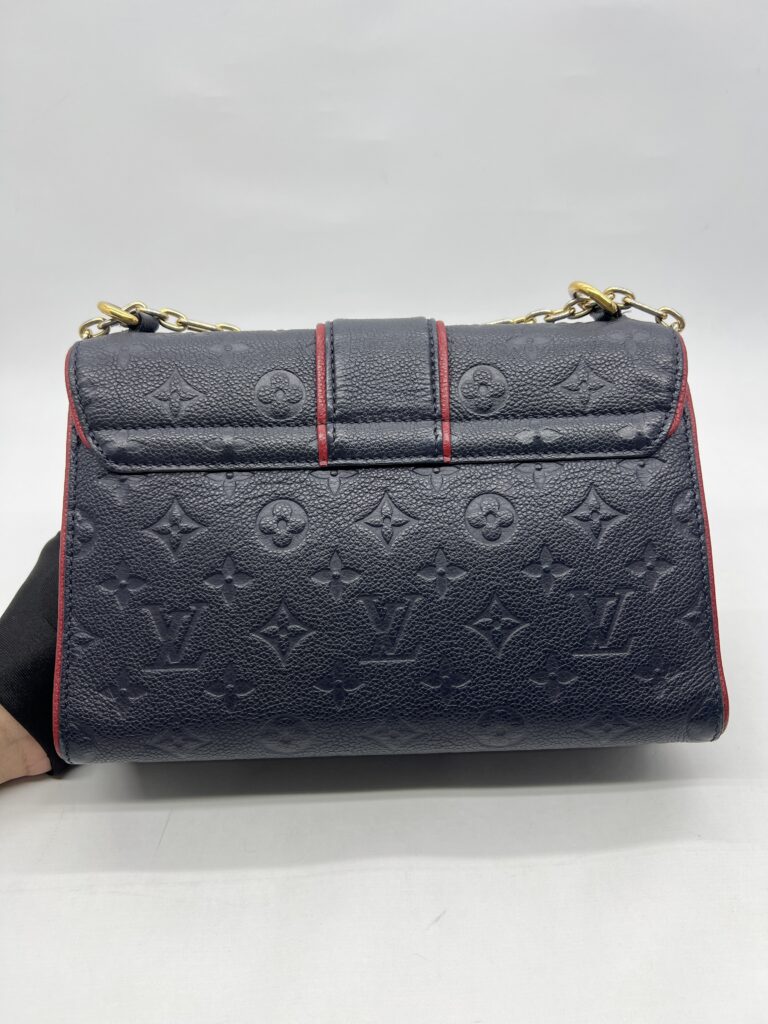 Louis Vuitton ST Sulpice PM Monogram Empreinte Marine Rouge GHW