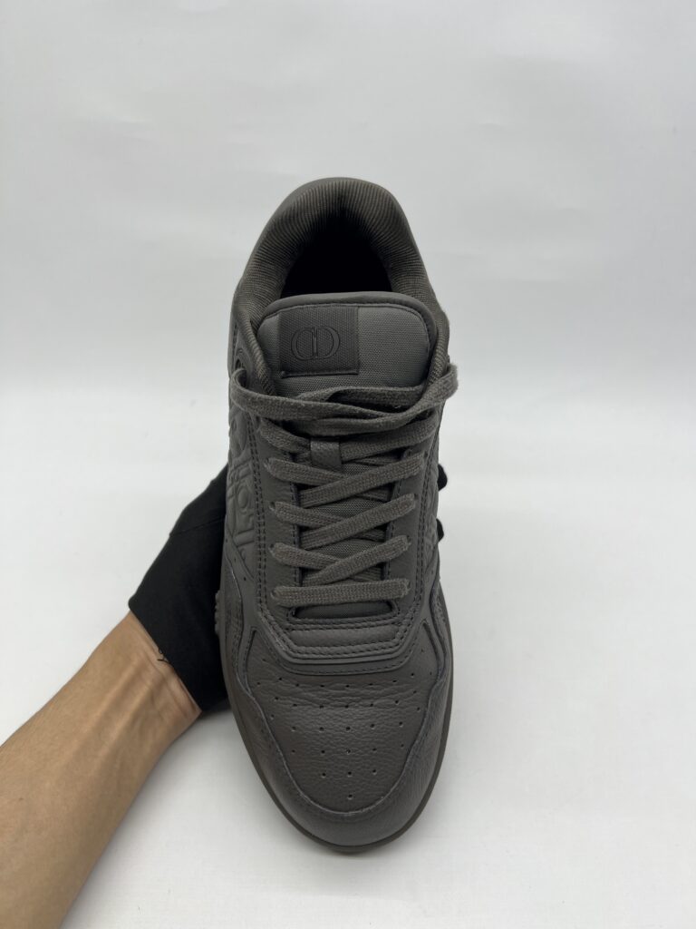 Dior B27 Uptown Low Top Grained Calfskin Gray
