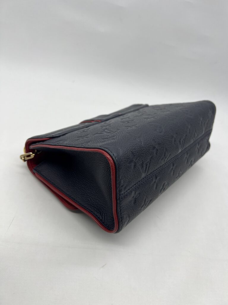 Louis Vuitton ST Sulpice PM Monogram Empreinte Marine Rouge GHW