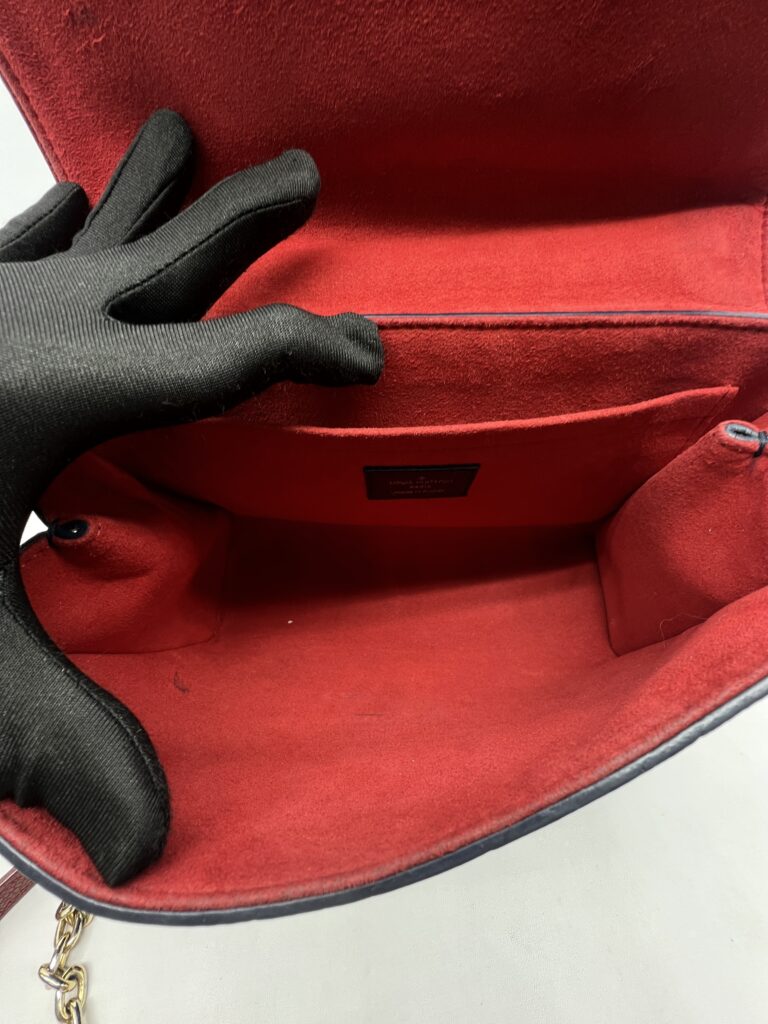 Louis Vuitton ST Sulpice PM Monogram Empreinte Marine Rouge GHW