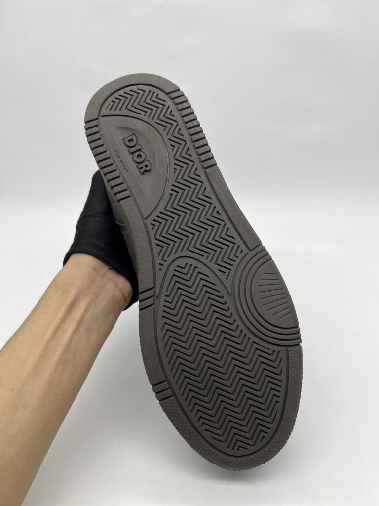 Dior B27 Uptown Low Top Grained Calfskin Gray