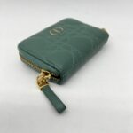 Dior Detachable Caro Zip Card Green GHW