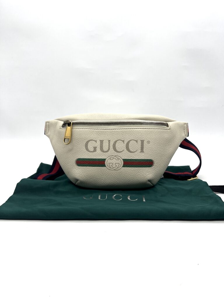 Gucci Bumbag Capitan White Logo GHW