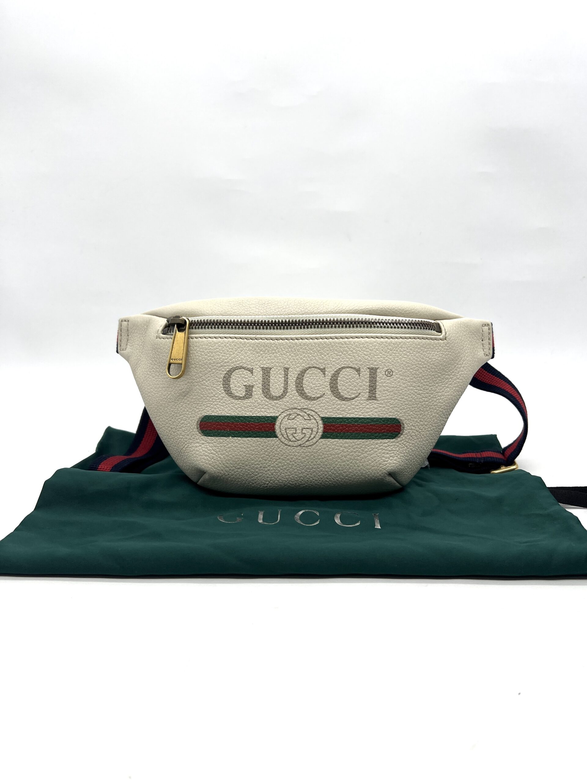 Gucci Bumbag Capitan White Logo GHW