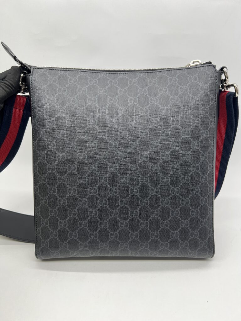 Gucci Courrier Messenger Zip GG Supreme Black SHW