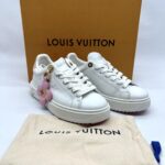 Louis Vuitton Time Out Sneakers White Pink Charm